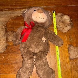 Brown Teddy Bear with Red Bow